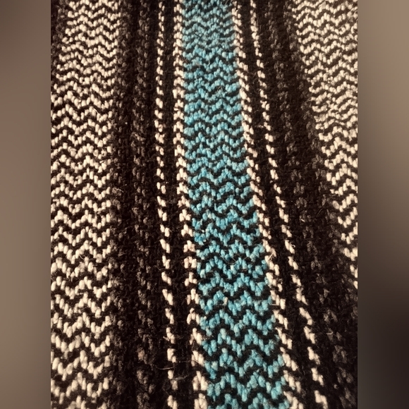 Black Blue & Gray Baja Joe Drug Rug Size Small - Picture 6 of 7